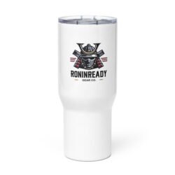 RRGC 25oz Stainless Steel Tactical Travel Mug w/ Handle and RONINREADY Gear Co Logo - Insulated