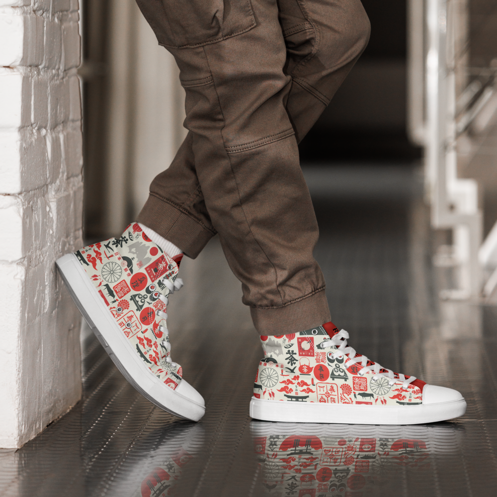 Men's Canvas High Tops – Daibōken Edition - Image 9