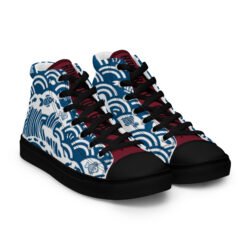 Women’s High Top Canvas Shoes - Crimson Kairo Edition