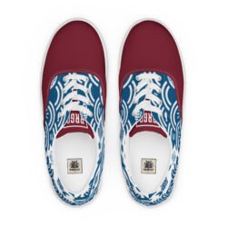 Women's Lace-up Canvas Shoes - Crimson Kairo Edition