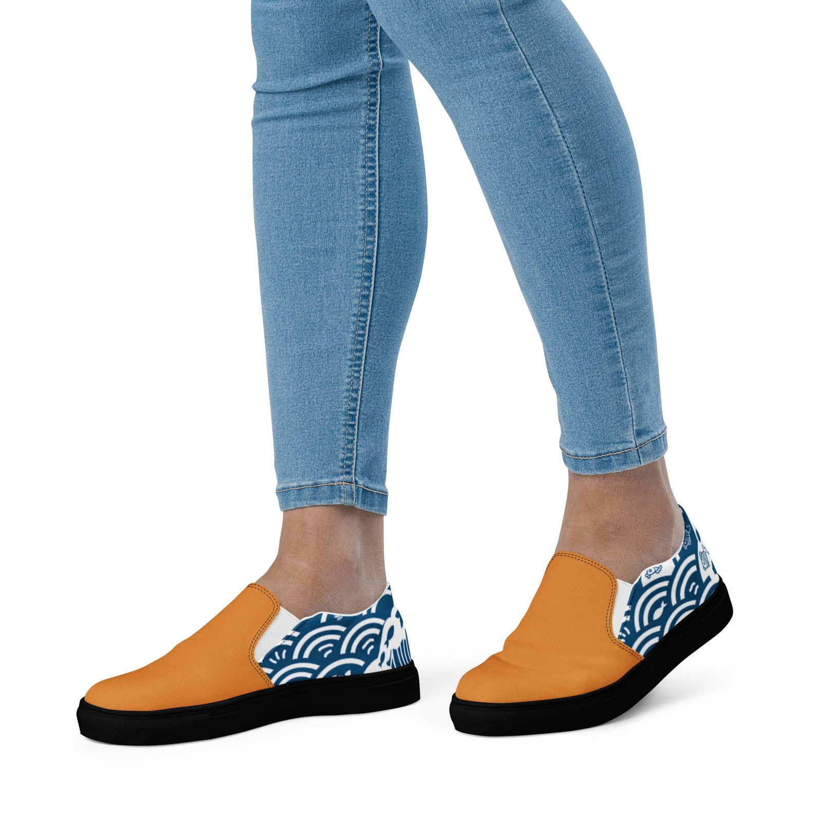 Women’s Slip-on Canvas Shoes - Saffron Kairo Edition - Image 9