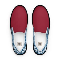 Women’s Slip-on Canvas Shoes - Crimson Kairo Edition