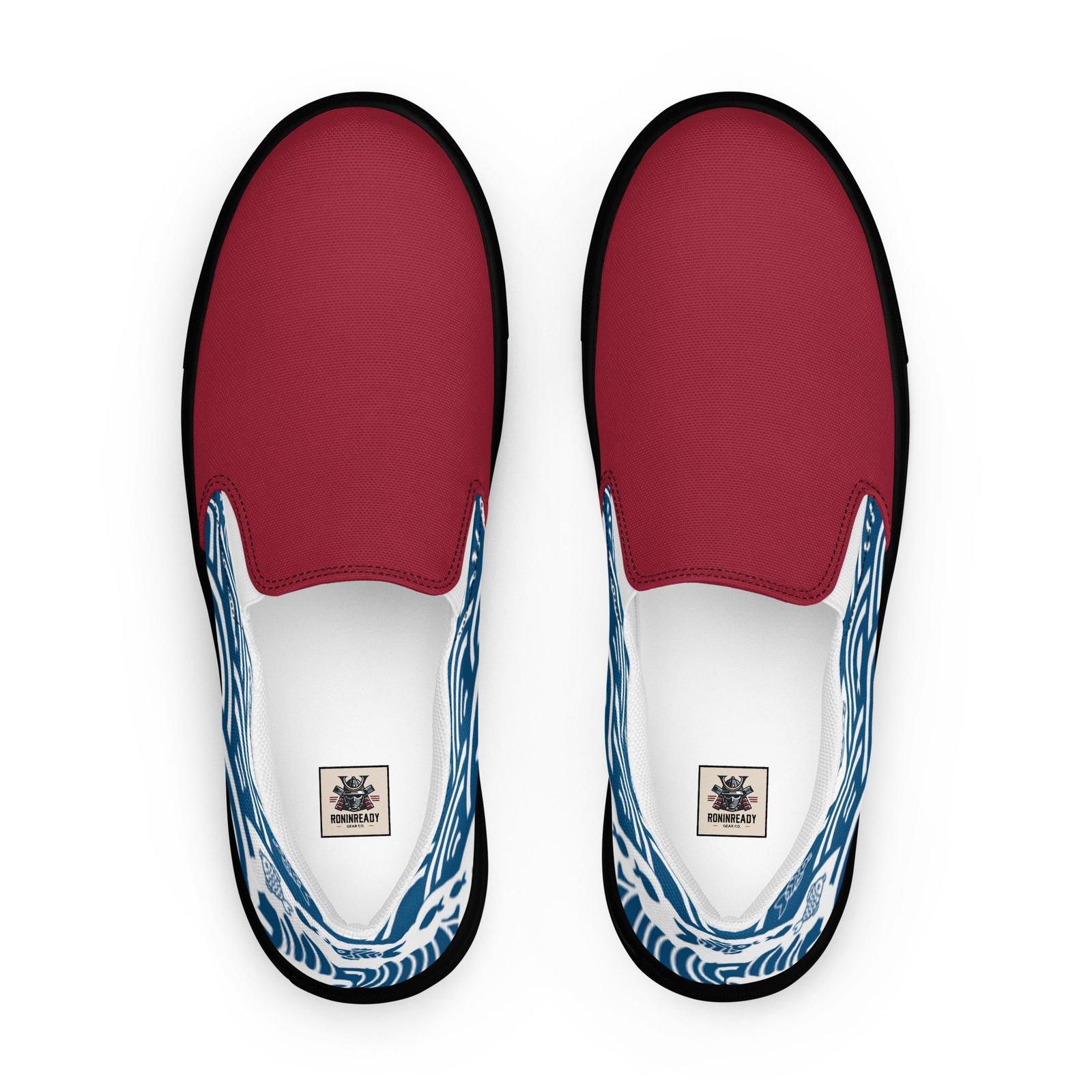 Women’s Slip-on Canvas Shoes - Crimson Kairo Edition