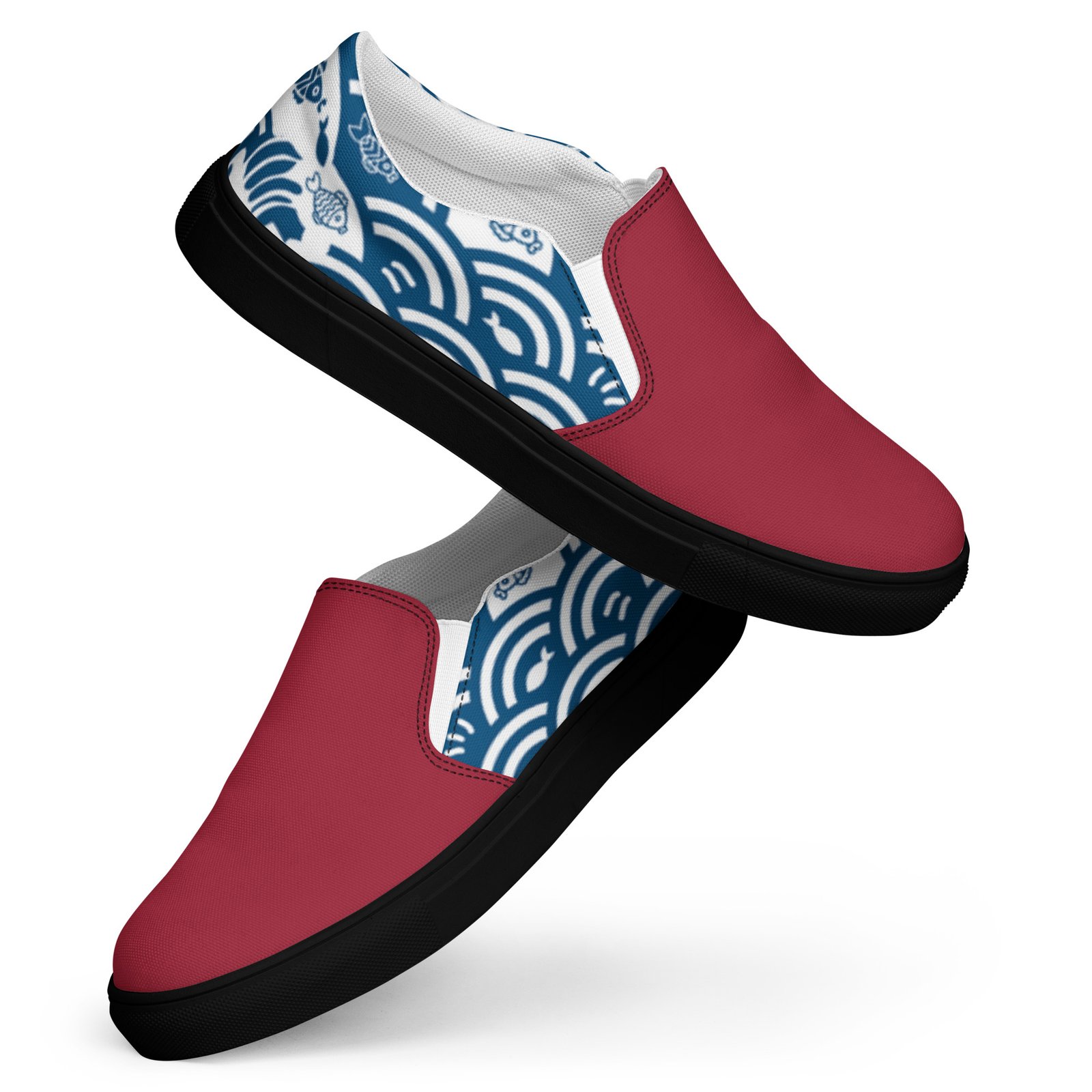 Women’s Slip-on Canvas Shoes - Crimson Kairo Edition - Image 13