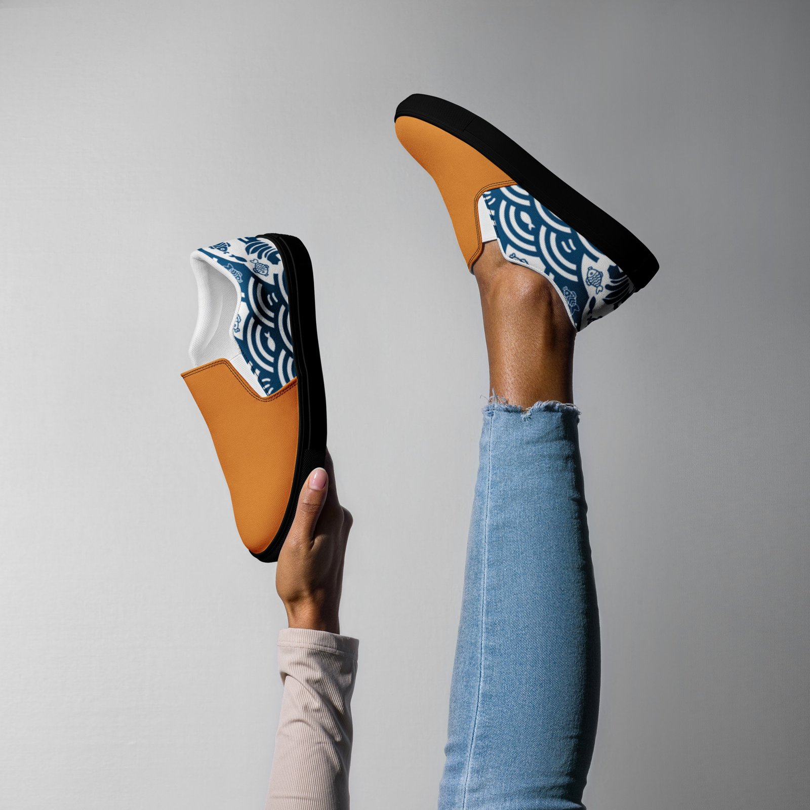 Women’s Slip-on Canvas Shoes - Saffron Kairo Edition - Image 13