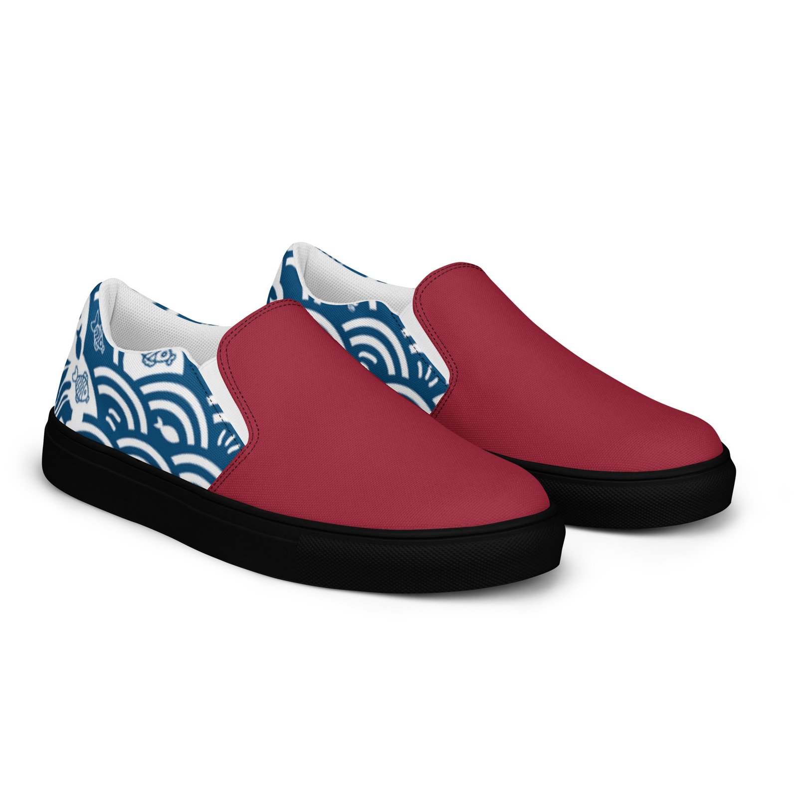 Women’s Slip-on Canvas Shoes - Crimson Kairo Edition - Image 5