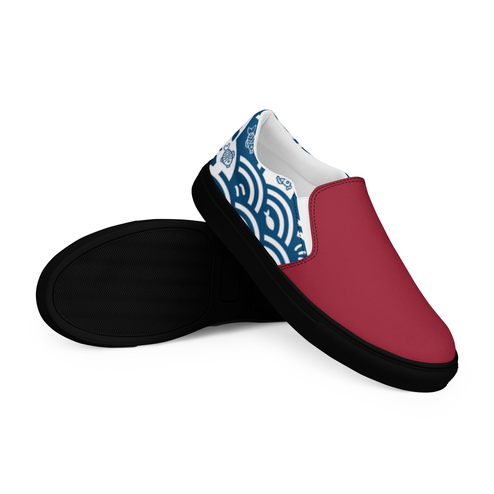 Women’s Slip-on Canvas Shoes - Crimson Kairo Edition - Image 11