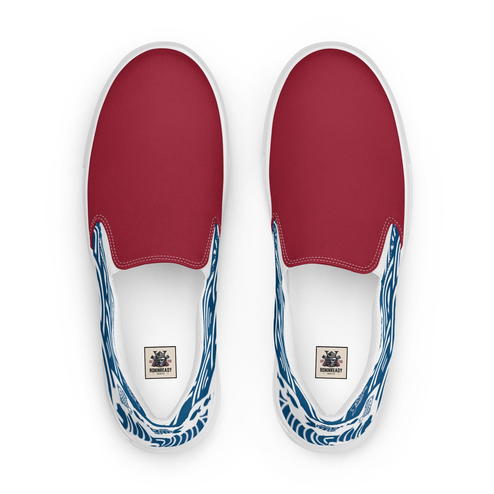 Women’s Slip-on Canvas Shoes - Crimson Kairo Edition - Image 2