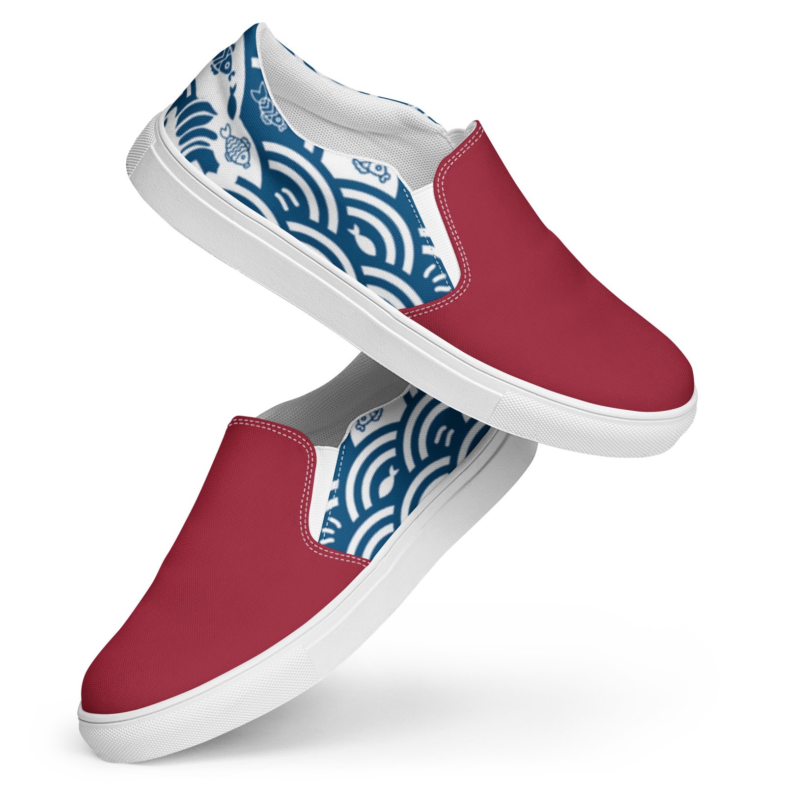 Women’s Slip-on Canvas Shoes - Crimson Kairo Edition - Image 14