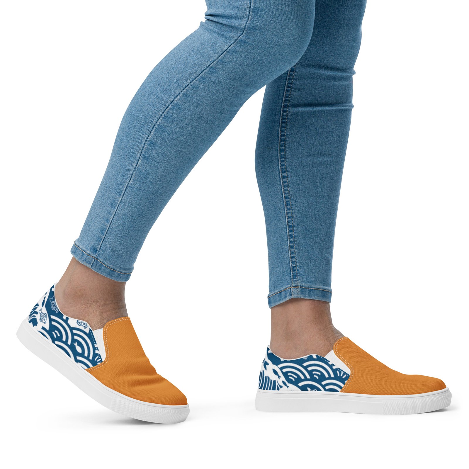 Women’s Slip-on Canvas Shoes - Saffron Kairo Edition - Image 10