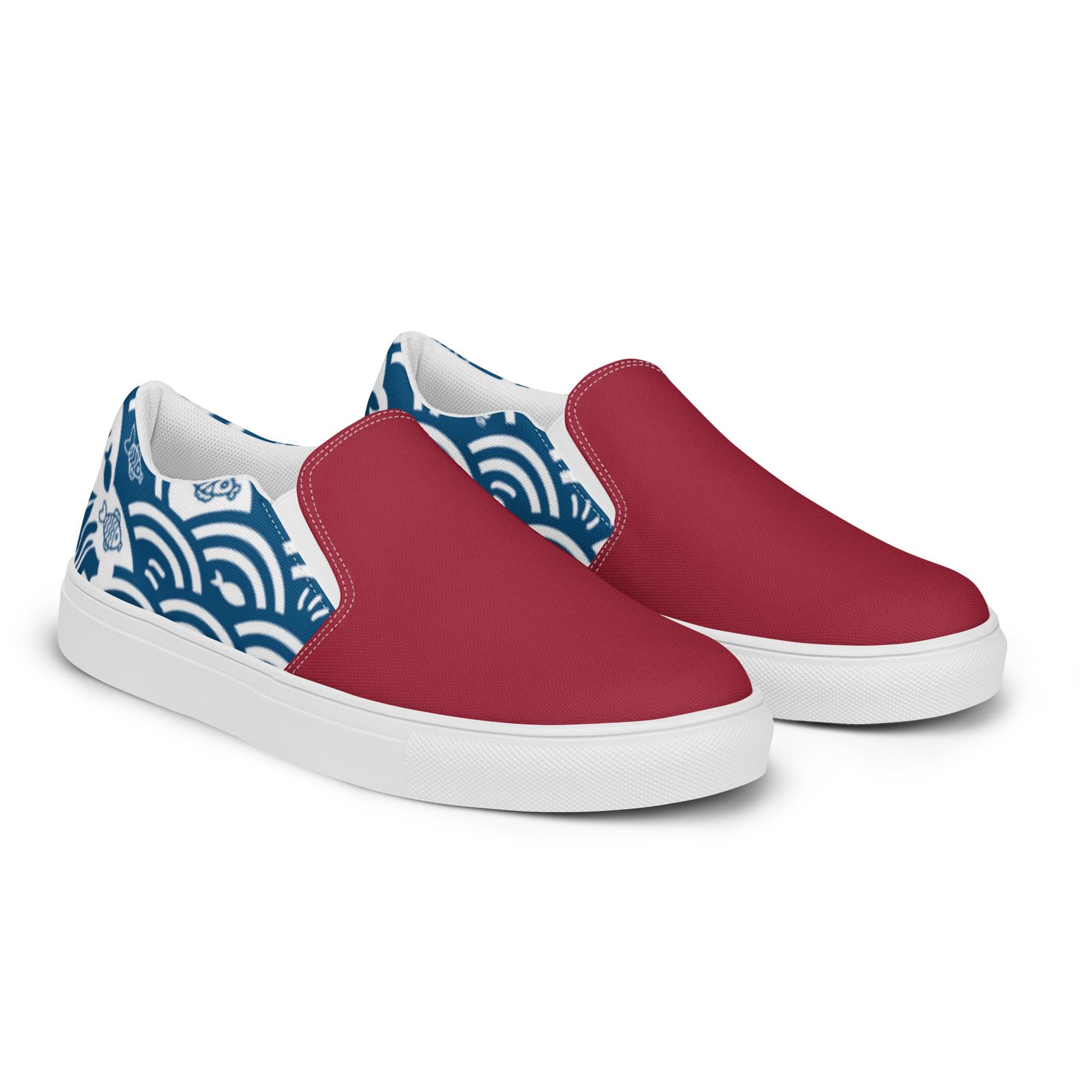 Women’s Slip-on Canvas Shoes - Crimson Kairo Edition - Image 6