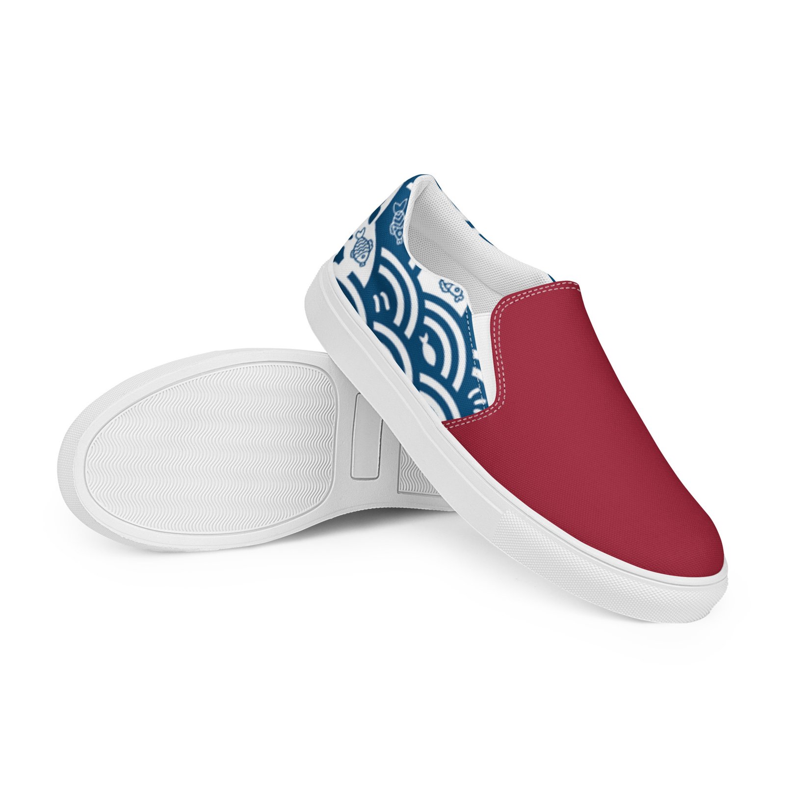 Women’s Slip-on Canvas Shoes - Crimson Kairo Edition - Image 12