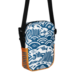 Japanese Wave Design Crossbody Bag