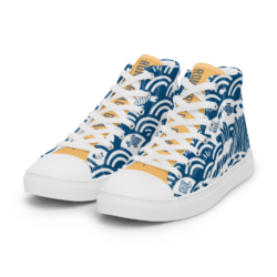 Women's Japanese Print Canvas High Tops – Kairo Edition