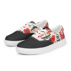 Women's Japanese Graphic Print Lace-up Canvas Shoes – Daiboken Edition